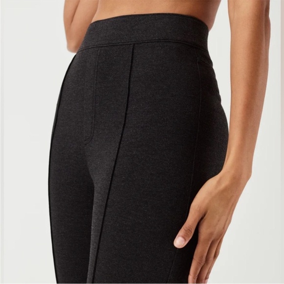 Spanx Pants High Rise Ponte Flare in Charcoal Grey - Picture 2 of 10